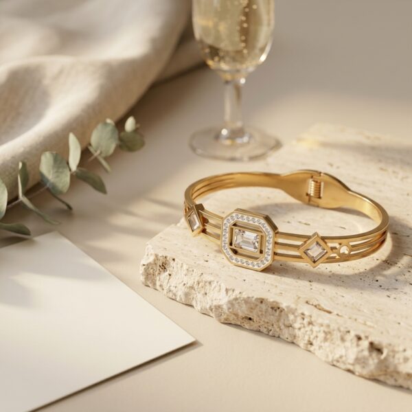 The Art Deco Triple-Strand Bangle