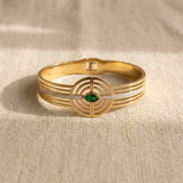 Iris Versatile Geometric Cuff Bangle
