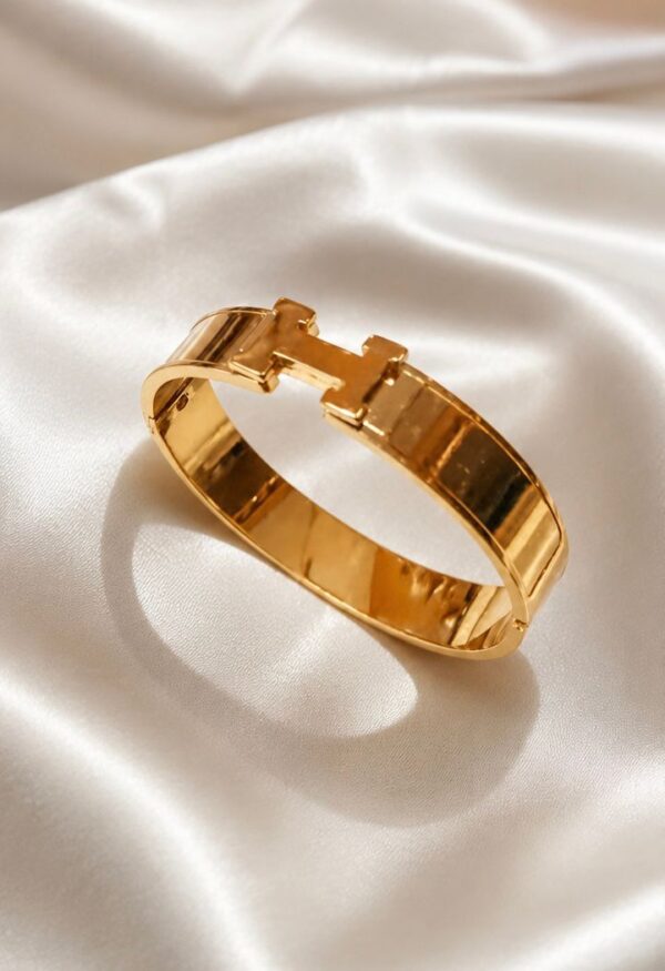 Hermes Silver Copper Bracelet