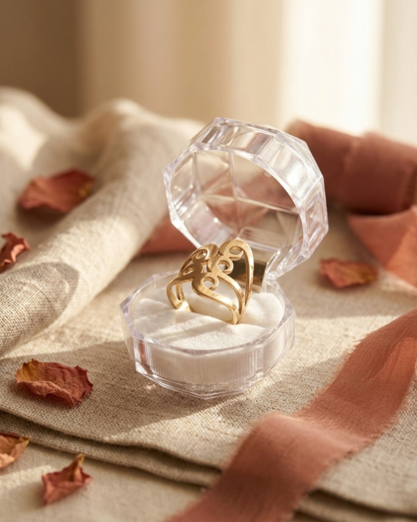 Filigree Heart Statement Ring