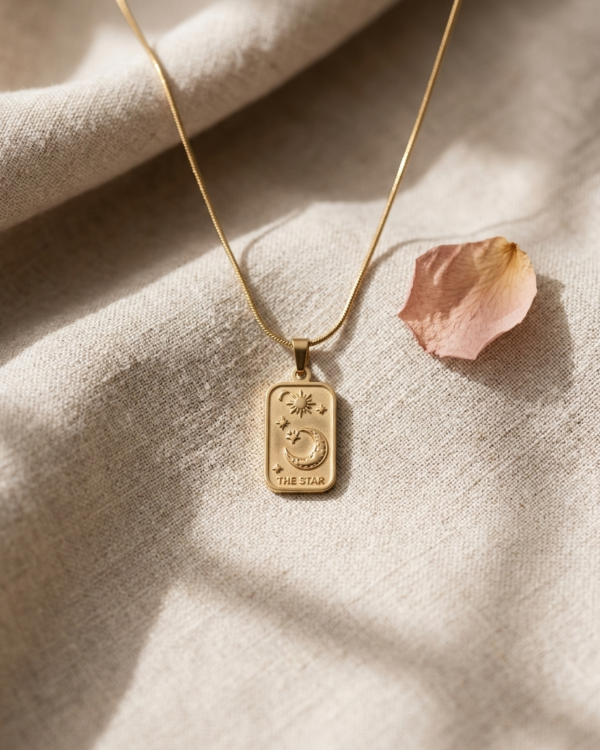 "The Star" Tarot Card Pendant Necklace