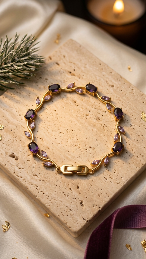 Tulip Bracelet  Purple