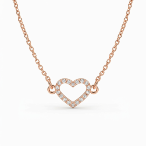 The Amour Crystal Open Heart Necklace
