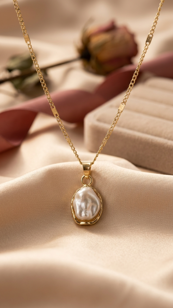 The Lumiere Baroque Pearl Pendant Necklace